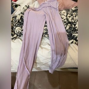 urban outfitters lounge pants, with drawstring and straight/wide leg